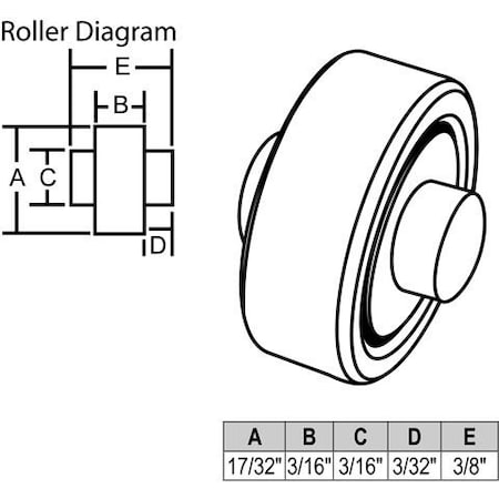 Strybuc Sliding Window Wheel 900-9764